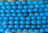 WBBS08 15 inches 8*12mm rice howlite turquoise gemstone beads wholesale WBBS08 15 inches 8*12mm rice howlite turquoise gemstone beads wholesale