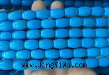 WBBS09 15 inches 10*14mm rice howlite turquoise gemstone beads wholesale