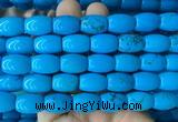 WBBS10 15 inches 12*16mm rice howlite turquoise gemstone beads wholesale WBBS10 15 inches 12*16mm rice howlite turquoise gemstone beads wholesale