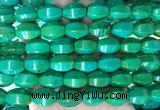 WBBS12 15 inches 12*16mm rice howlite turquoise gemstone beads wholesale