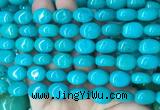 WBBS24 15 inches 11*14mm oval howlite turquoise gemstone beads wholesale