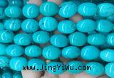 WBBS26 15 inches 16*18mm oval howlite turquoise gemstone beads wholesale WBBS26 15 inches 16*18mm oval howlite turquoise gemstone beads wholesale