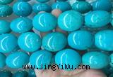 WBBS28 15 inches 23*27mm oval howlite turquoise gemstone beads wholesale WBBS28 15 inches 23*27mm oval howlite turquoise gemstone beads wholesale