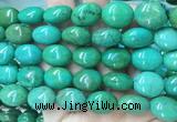 WBBS34 15 inches 18*20mm oval howlite turquoise gemstone beads wholesale