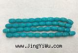 WBBS41 11*15mm carved rice loose howlite turquoise gemstone beads wholesale WBBS41 11*15mm carved rice loose howlite turquoise gemstone beads wholesale