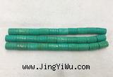 WBBS44 15*22mm carved tube loose howlite turquoise gemstone beads wholesale