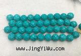WBBS49 16mm carved round loose howlite turquoise gemstone beads wholesale WBBS49 16mm carved round loose howlite turquoise gemstone beads wholesale